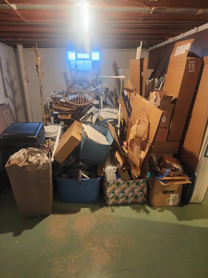 Roll-off dumpster container at job site for 40 Yard Dumpster Rental in Port Lavaca